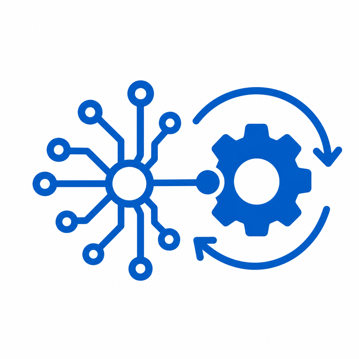 Blue AI Solutions Thumbnail On White Background